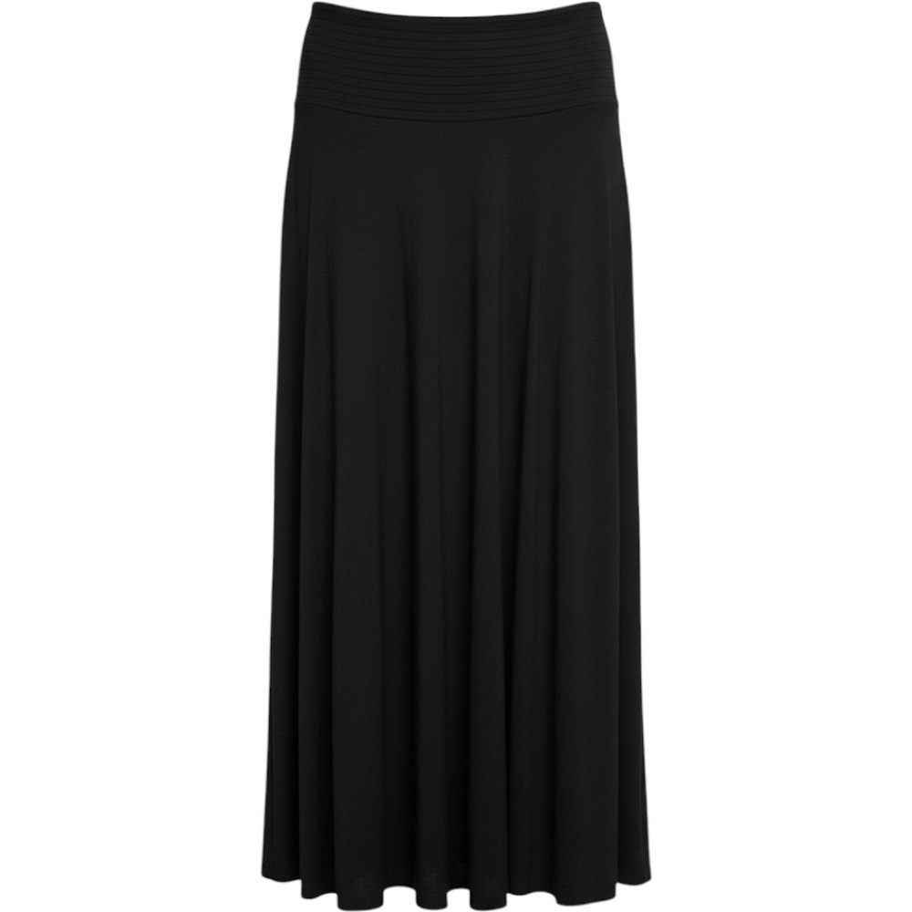 Torrid Super Soft Knit Maxi Skirt Boho Minimalist Black Size 0 L XL